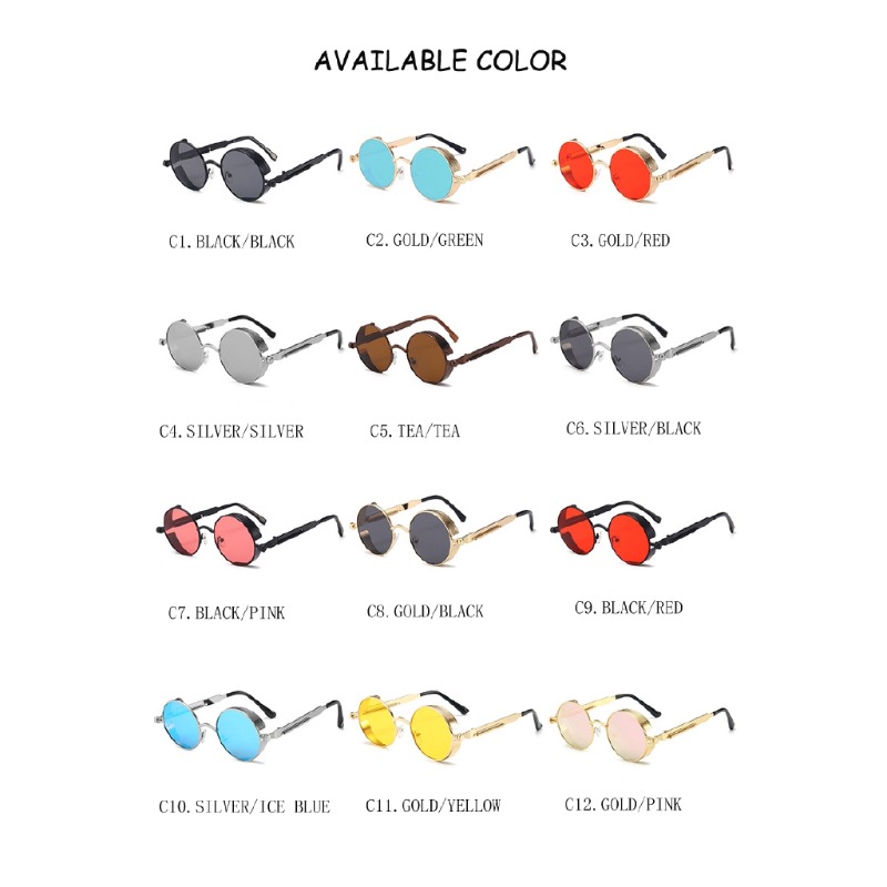 Metalowe steampunkowe okulary  – Vintage Fashion Enthusiasts recenzja i cena